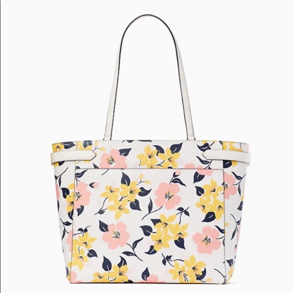 Kate Spade Lily Blooms Staci Saffiano Large Carryall … Gem